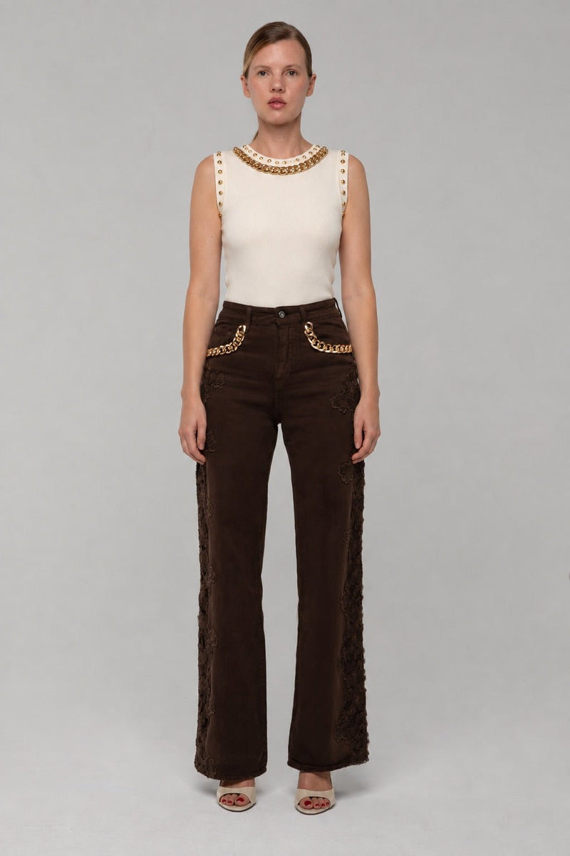 Pantalone Marrone Mamy - spazio ventidue
