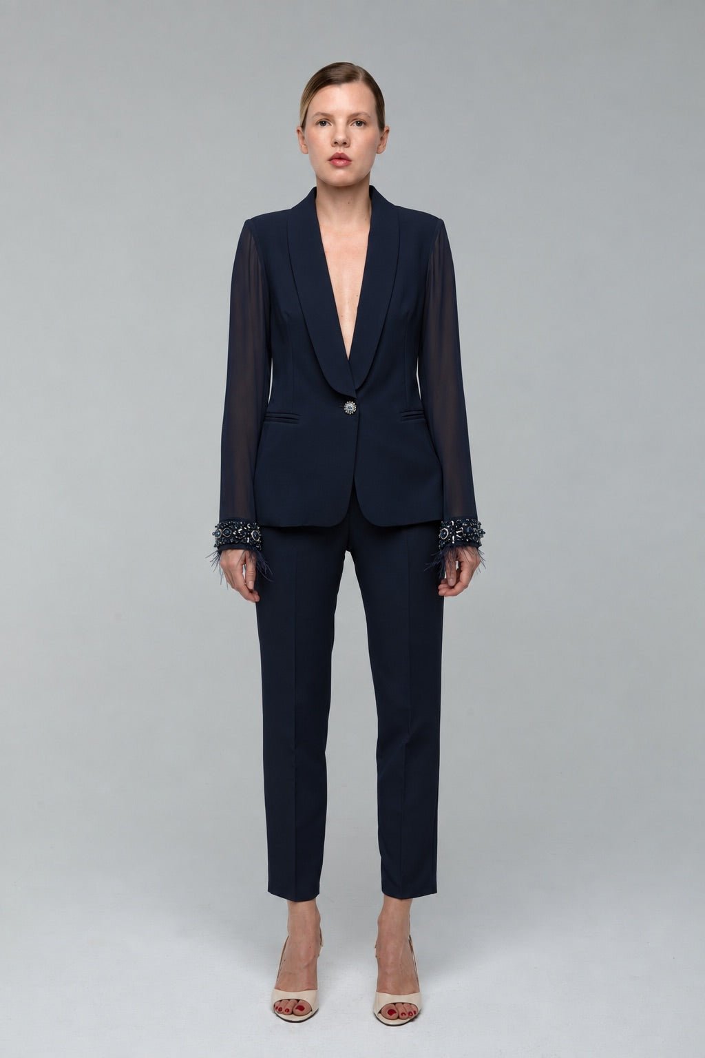 Tailleur Chiffon Blu Navy - spazio ventidue