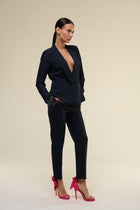 Tailleur Chiffon Blu Navy - 22 Spazio Boutique