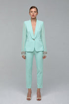 Tailleur Chiffon Verde Tiffany - spazio ventidue