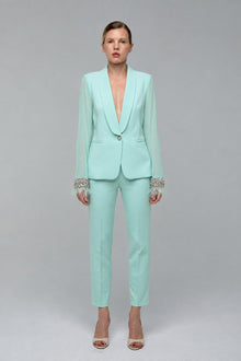 Tailleur Chiffon Verde Tiffany - spazio ventidue
